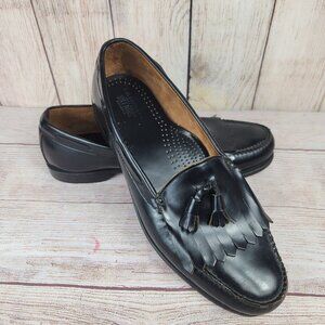 GH Bass Weejuns Penny Loafers Mens Size 14 Black Leather Tassel Slip On USA